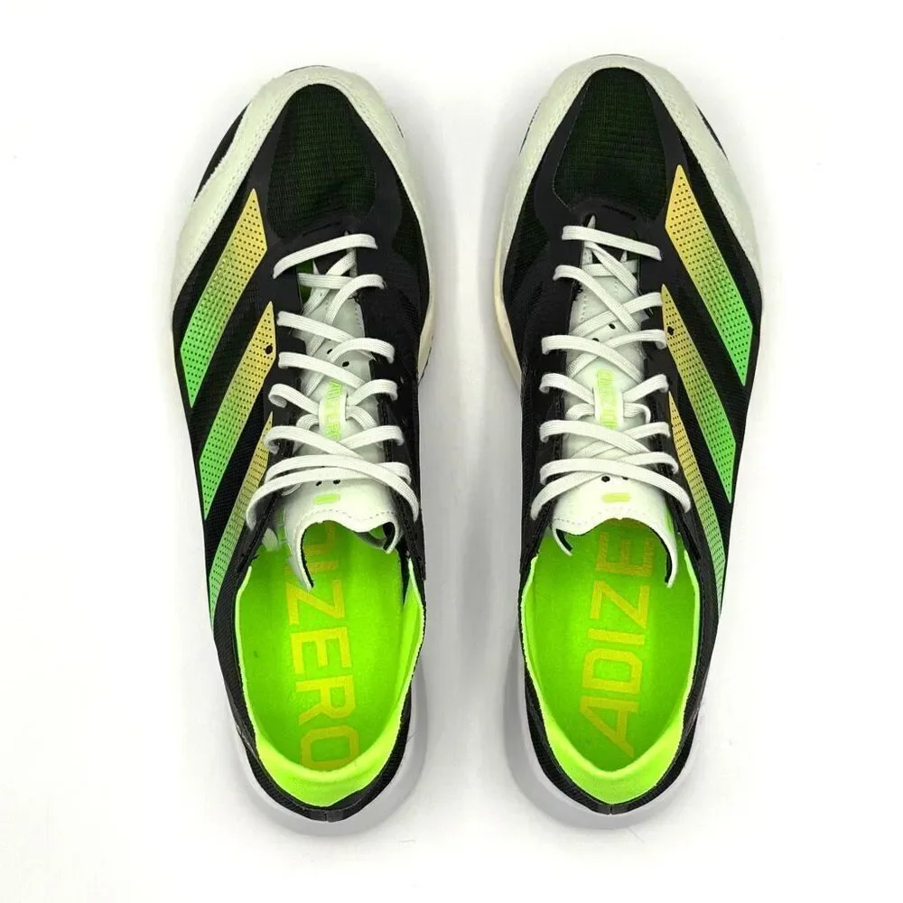 Adidas Adizzero Adios 7 Sneakers in Beam Yellow Solar Green - US Men’s 10 / FR 4